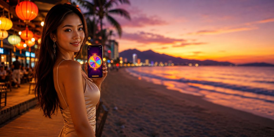 Người dùng truy cập trang cá cược thể thao trên điện thoại tại chợ đêm Đà Nẵng