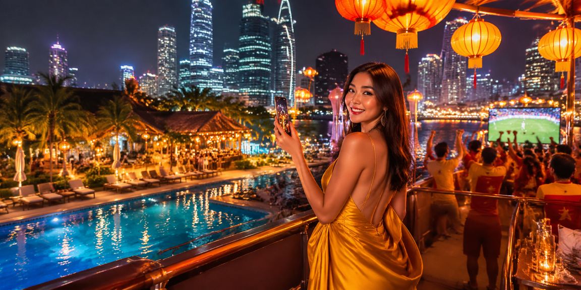Người dùng Hà Nội trải nghiệm ứng dụng casino trên điện thoại tại chợ đêm